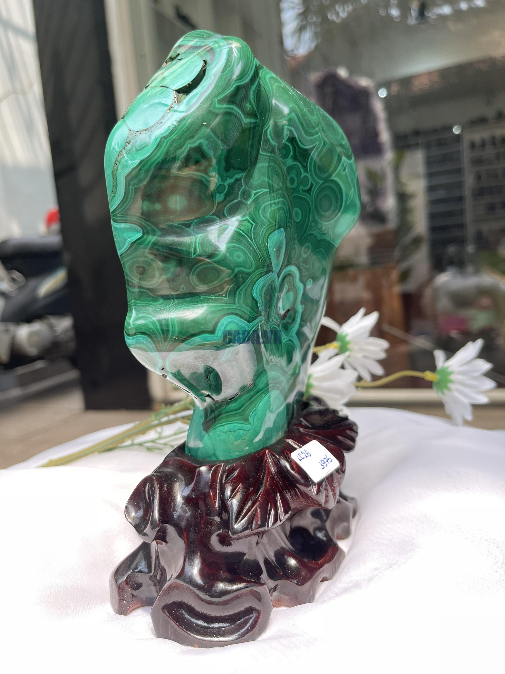 ĐÁ LÔNG CÔNG – ĐÁ KHỔNG TƯỚC – MALACHITE (LC26)