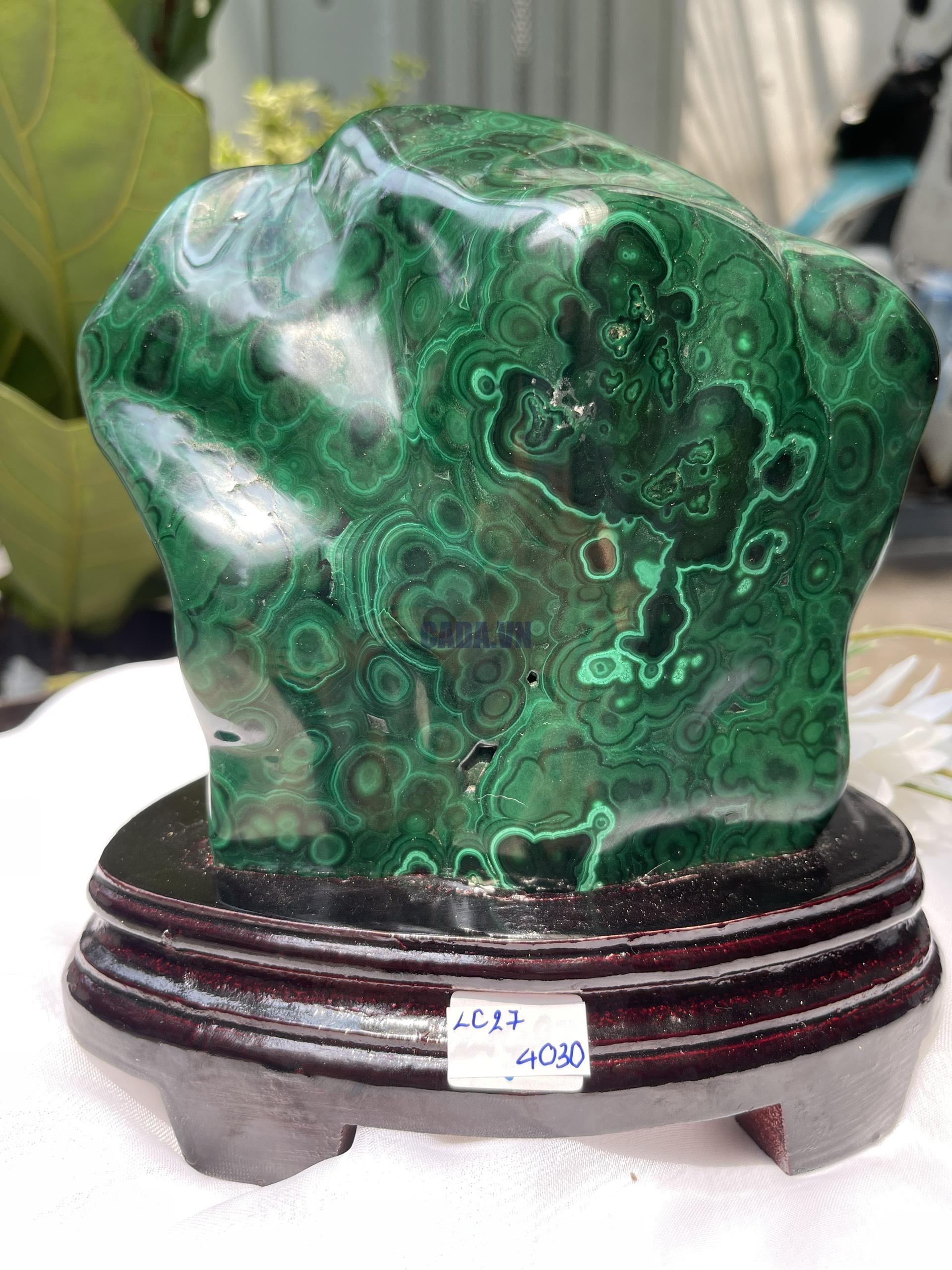 ĐÁ LÔNG CÔNG – ĐÁ KHỔNG TƯỚC – MALACHITE (LC27)