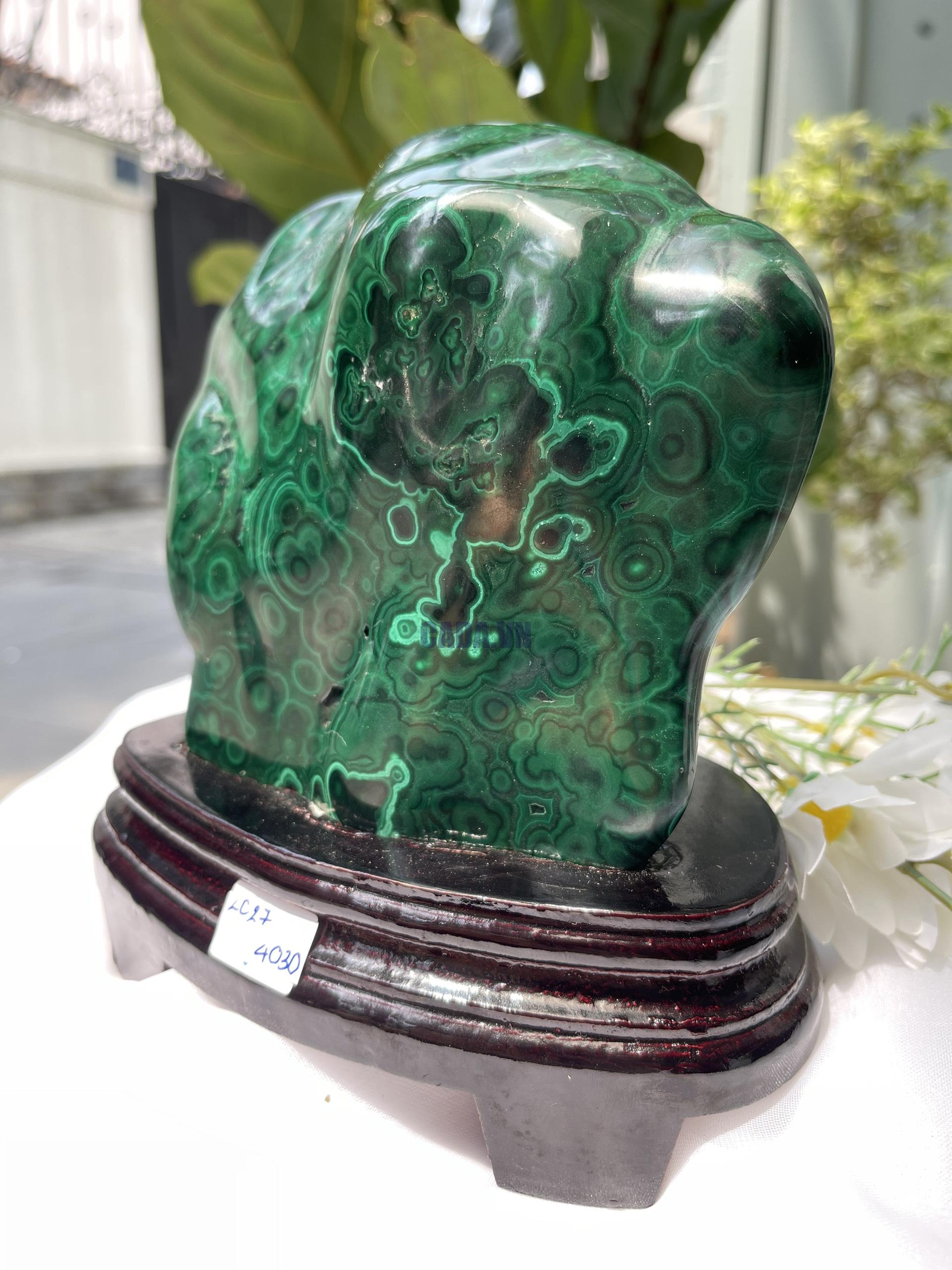 ĐÁ LÔNG CÔNG – ĐÁ KHỔNG TƯỚC – MALACHITE (LC27)