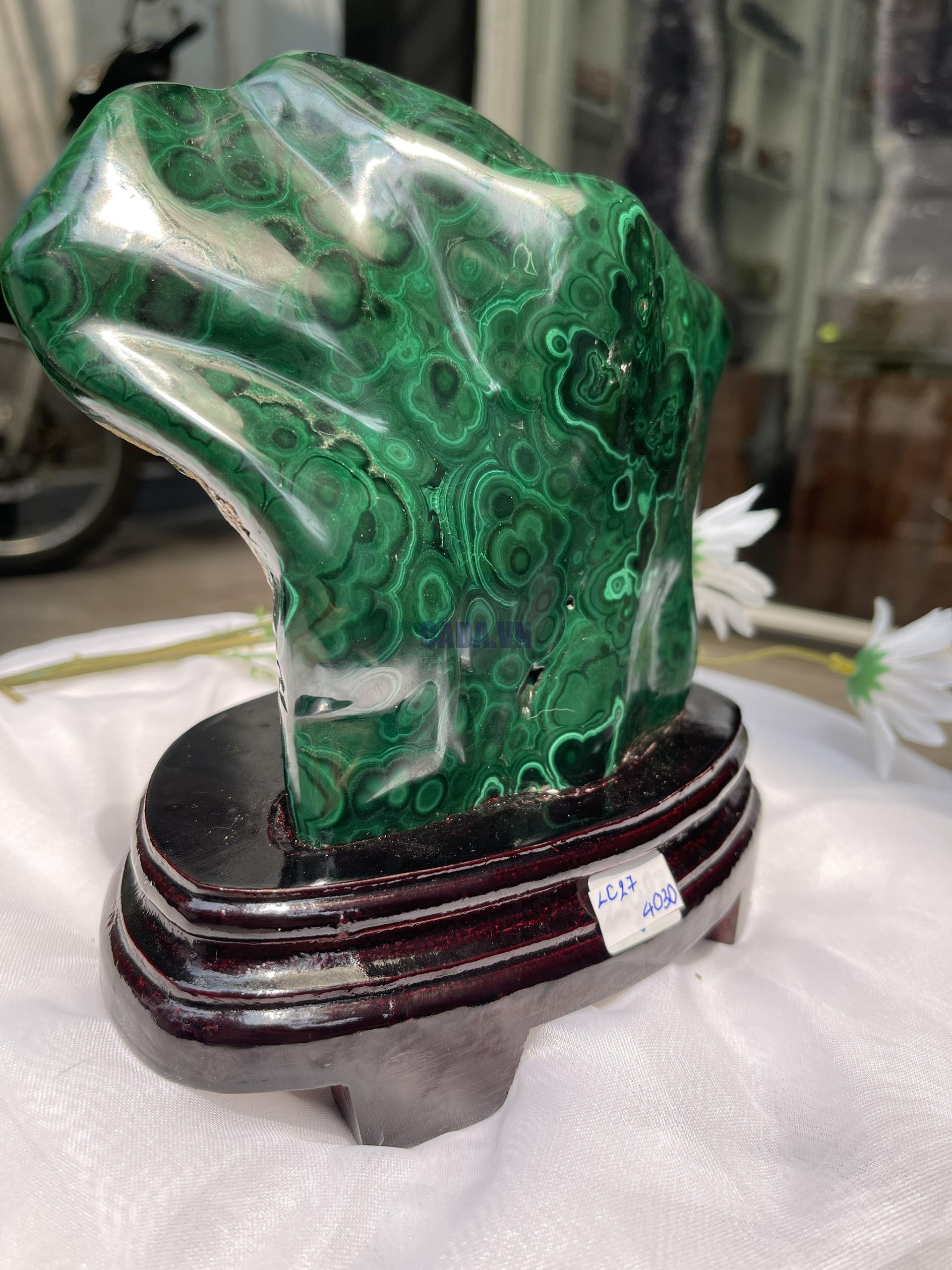 ĐÁ LÔNG CÔNG – ĐÁ KHỔNG TƯỚC – MALACHITE (LC27)