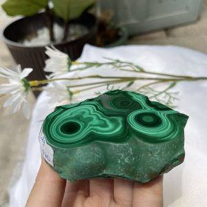 ĐÁ LÔNG CÔNG – ĐÁ KHỔNG TƯỚC – MALACHITE (LC29), KT: 8.5×7 CM; KL: 0.314KG