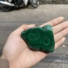 ĐÁ LÔNG CÔNG – ĐÁ KHỔNG TƯỚC – MALACHITE (LC34), KT: 7×6 CM; KL: 0.212KG