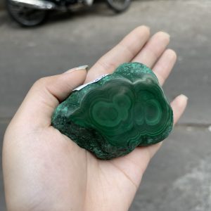 ĐÁ LÔNG CÔNG – ĐÁ KHỔNG TƯỚC – MALACHITE (LC34), KT: 7×6 CM; KL: 0.212KG
