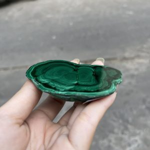 ĐÁ LÔNG CÔNG – ĐÁ KHỔNG TƯỚC – MALACHITE (LC35), KT: 8×5.3 CM; KL: 0.132KG