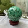 Bi cầu đá Lông Công - Đá Khổng Tước - Malachite Sphere, ĐK: 7.5 CM, KL: 0.856 KG (MLC14)