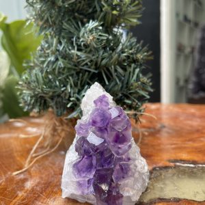 HỐC THẠCH ANH TÍM NHỎ – SMALL AMETHYST GEODE (TV318), KL: 0.414KG, KT: 9×7 CM