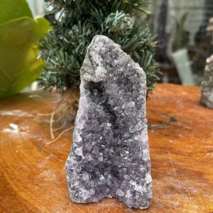 HỐC THẠCH ANH TÍM NHỎ – SMALL AMETHYST GEODE (TV331), KL: 0.512KG, KT: 12×6 CM