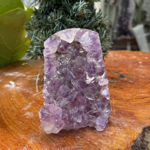 HỐC THẠCH ANH TÍM NHỎ – SMALL AMETHYST GEODE (TV336), KL: 0.866KG, KT: 10×8 CM