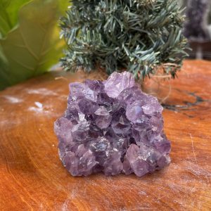 HỐC THẠCH ANH TÍM NHỎ – SMALL AMETHYST GEODE (TV339), KL: 0.540KG, KT: 7×9 CM