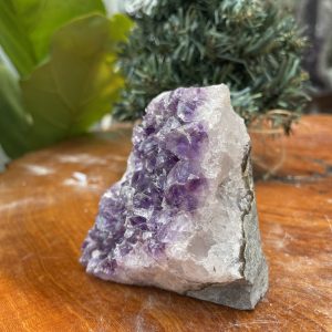 HỐC THẠCH ANH TÍM NHỎ – SMALL AMETHYST GEODE (TV342), KL: 0.630KG, KT: 9×8 CM