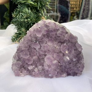HỐC THẠCH ANH TÍM NHỎ – SMALL AMETHYST GEODE (TV348), KL: 1.310KG, KT: 12×14 CM
