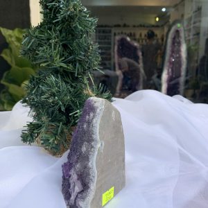 HỐC THẠCH ANH TÍM NHỎ – SMALL AMETHYST GEODE (TV360), KL: 0.674KG, KT: 11×8 CM