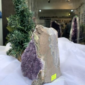 HỐC THẠCH ANH TÍM NHỎ – SMALL AMETHYST GEODE (TV363), KL: 1.756KG, KT: 14×13 CM