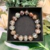 VÒNG TAY PHONG THỦY ĐÁ ƯU LINH- vòng đơn size 11-12mm