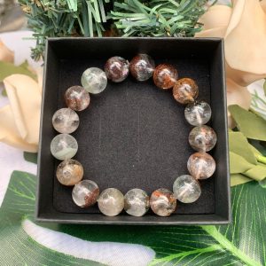 VÒNG TAY PHONG THỦY ĐÁ ƯU LINH- vòng đơn size 11-12mm