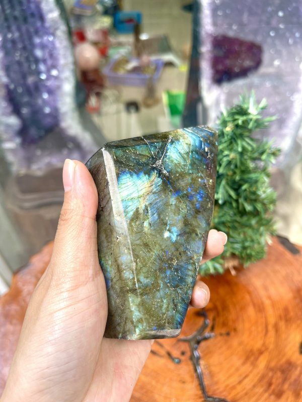 ĐÁ XÀ CỪ - HẮC NGUYỆT QUANG - Labradorite
