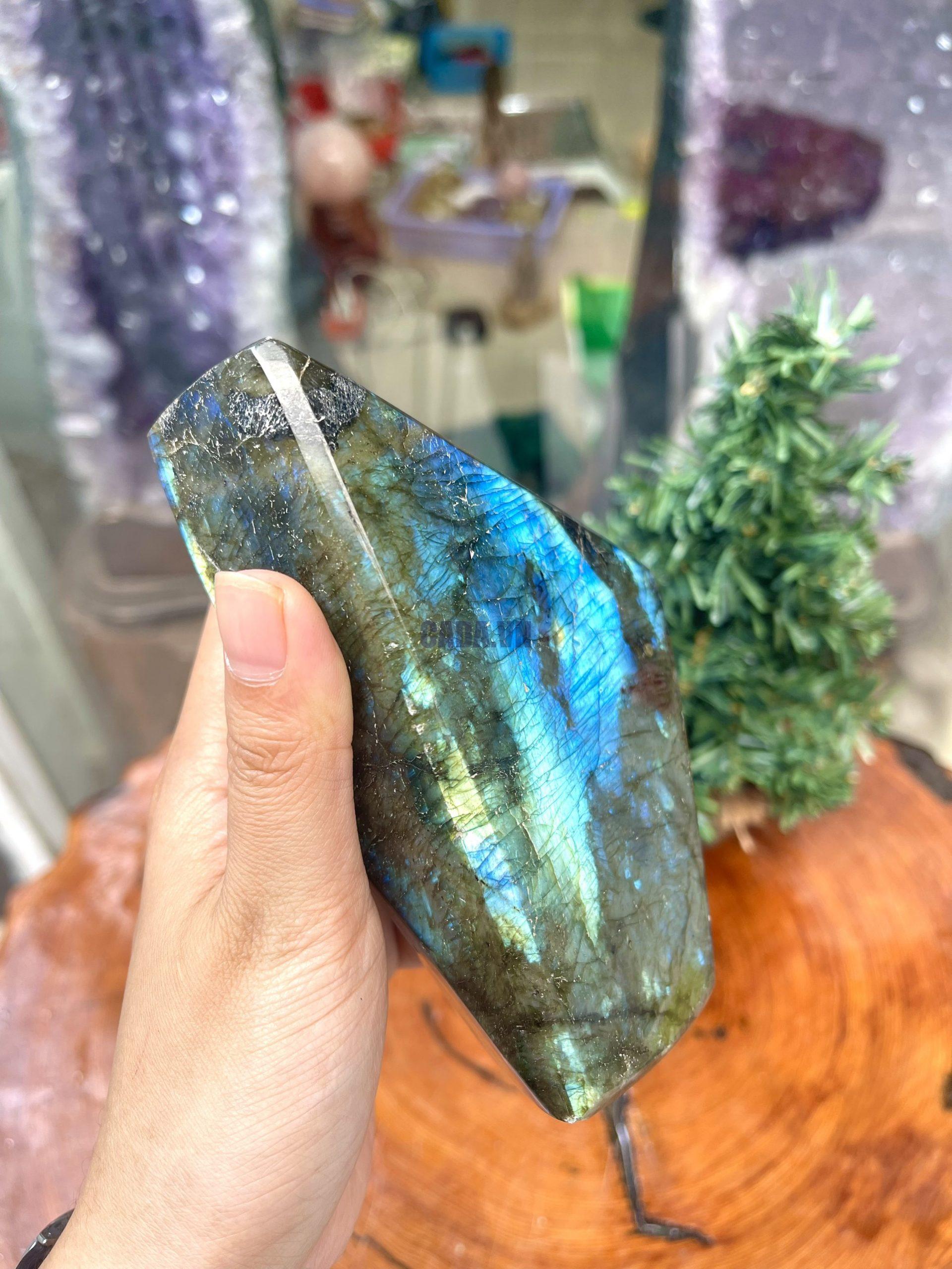 ĐÁ XÀ CỪ - HẮC NGUYỆT QUANG - Labradorite