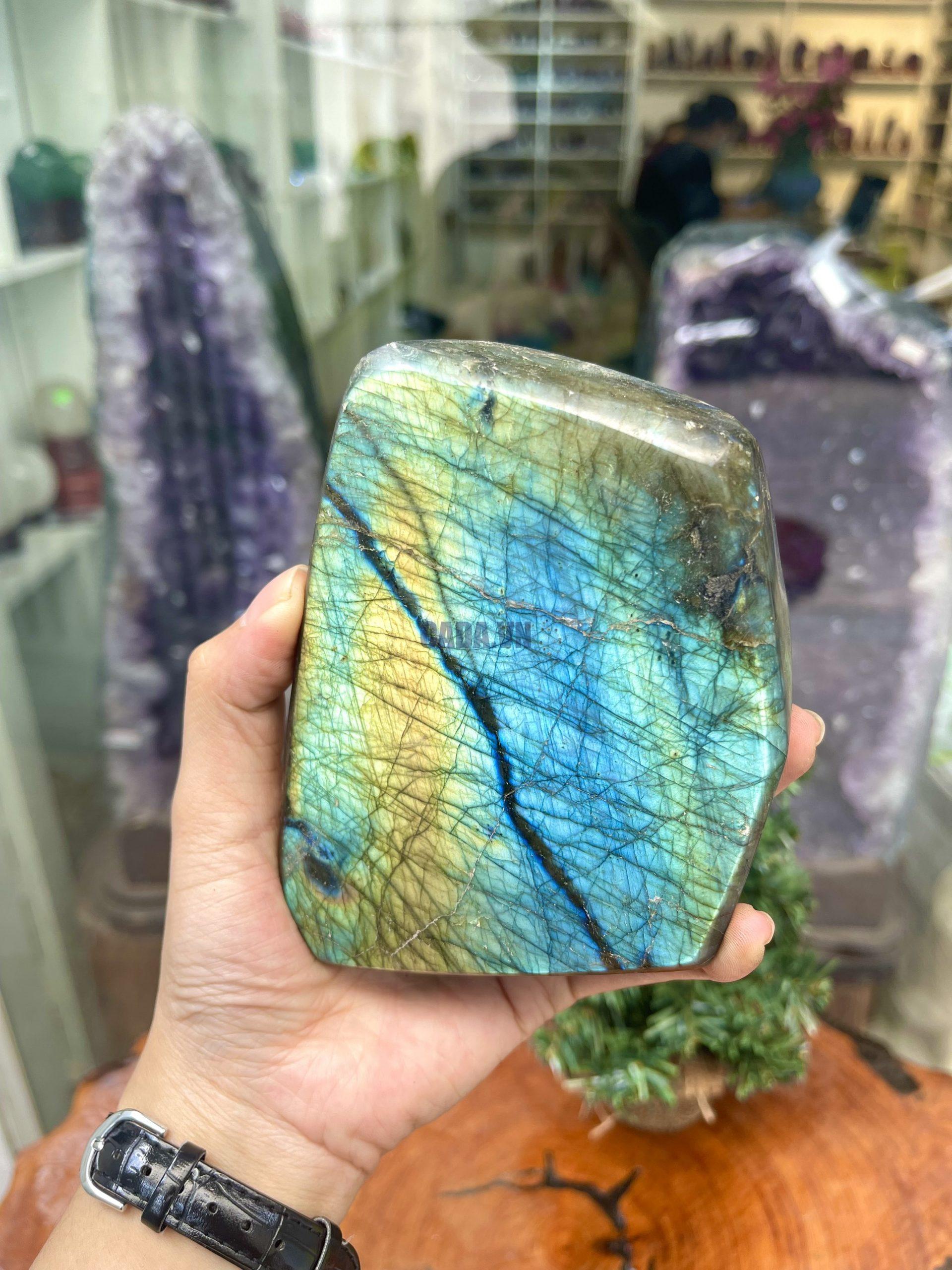 ĐÁ XÀ CỪ - HẮC NGUYỆT QUANG - Labradorite