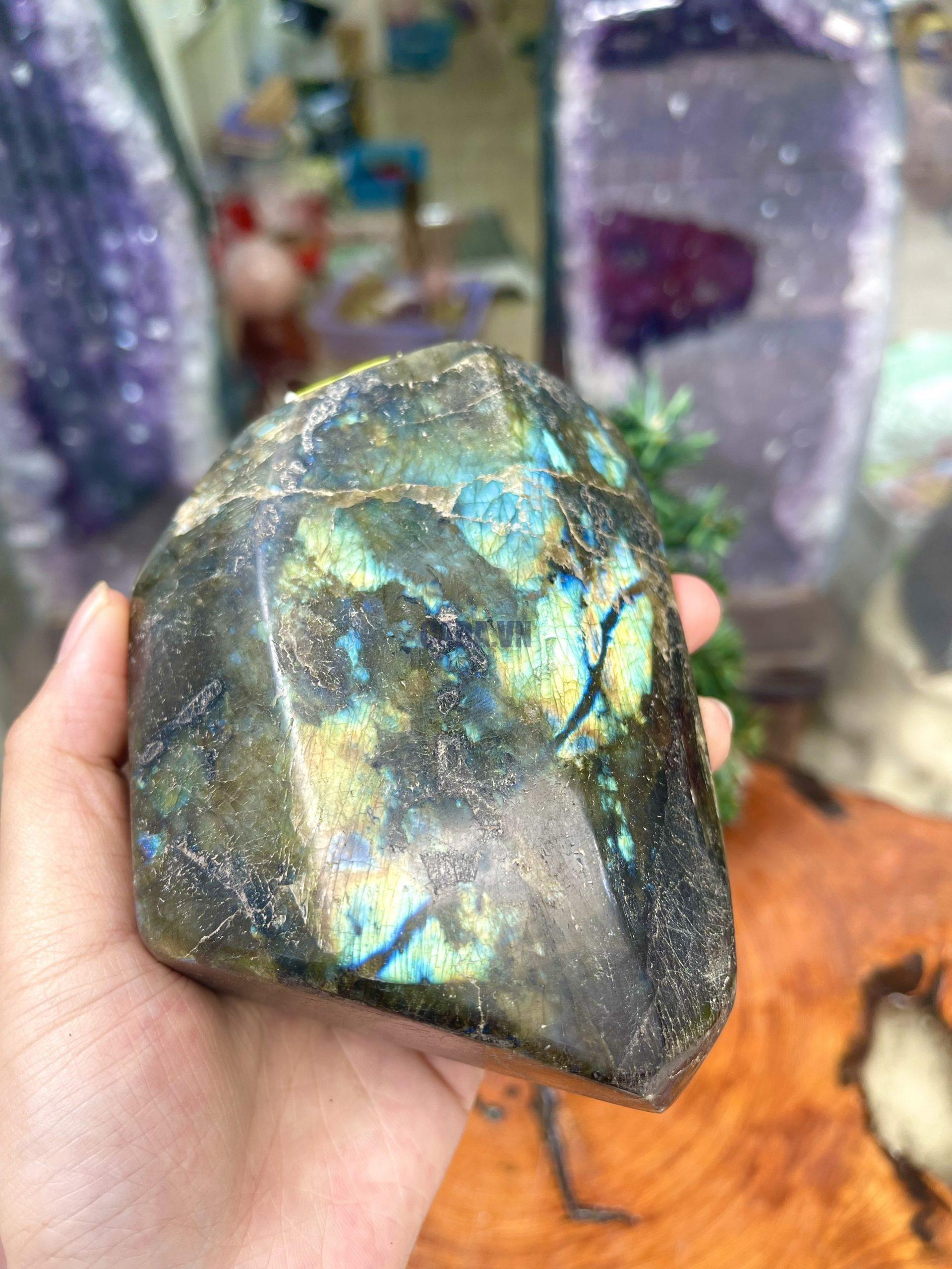 ĐÁ XÀ CỪ - HẮC NGUYỆT QUANG - Labradorite