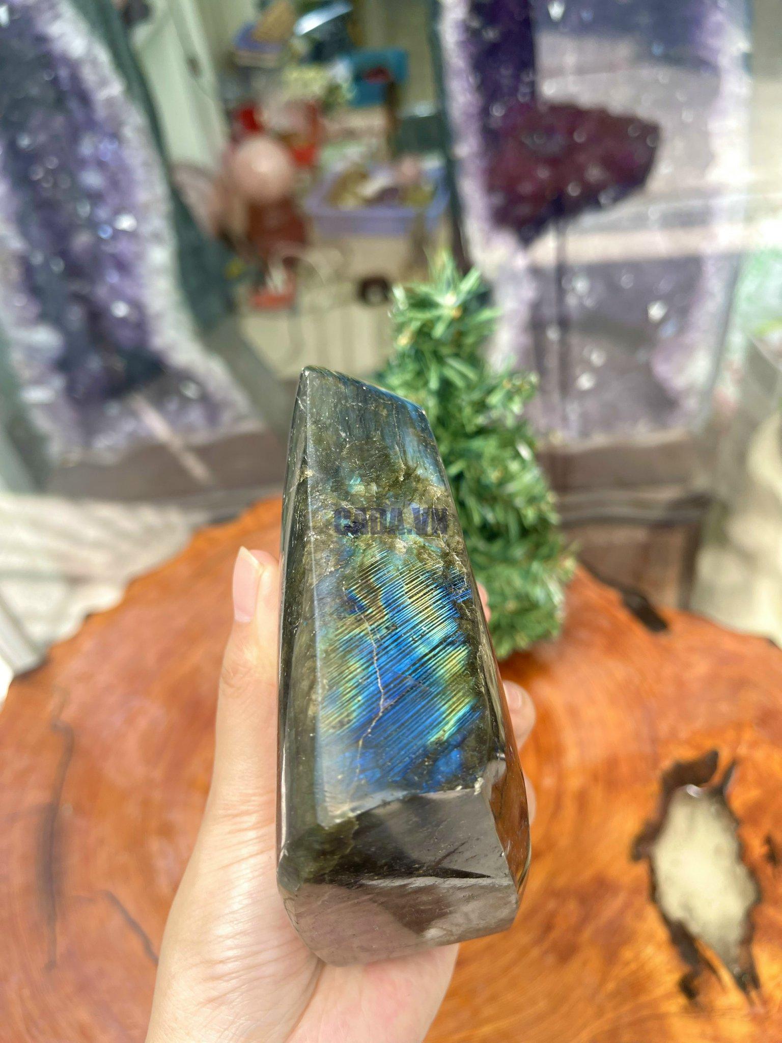 ĐÁ XÀ CỪ - HẮC NGUYỆT QUANG - Labradorite