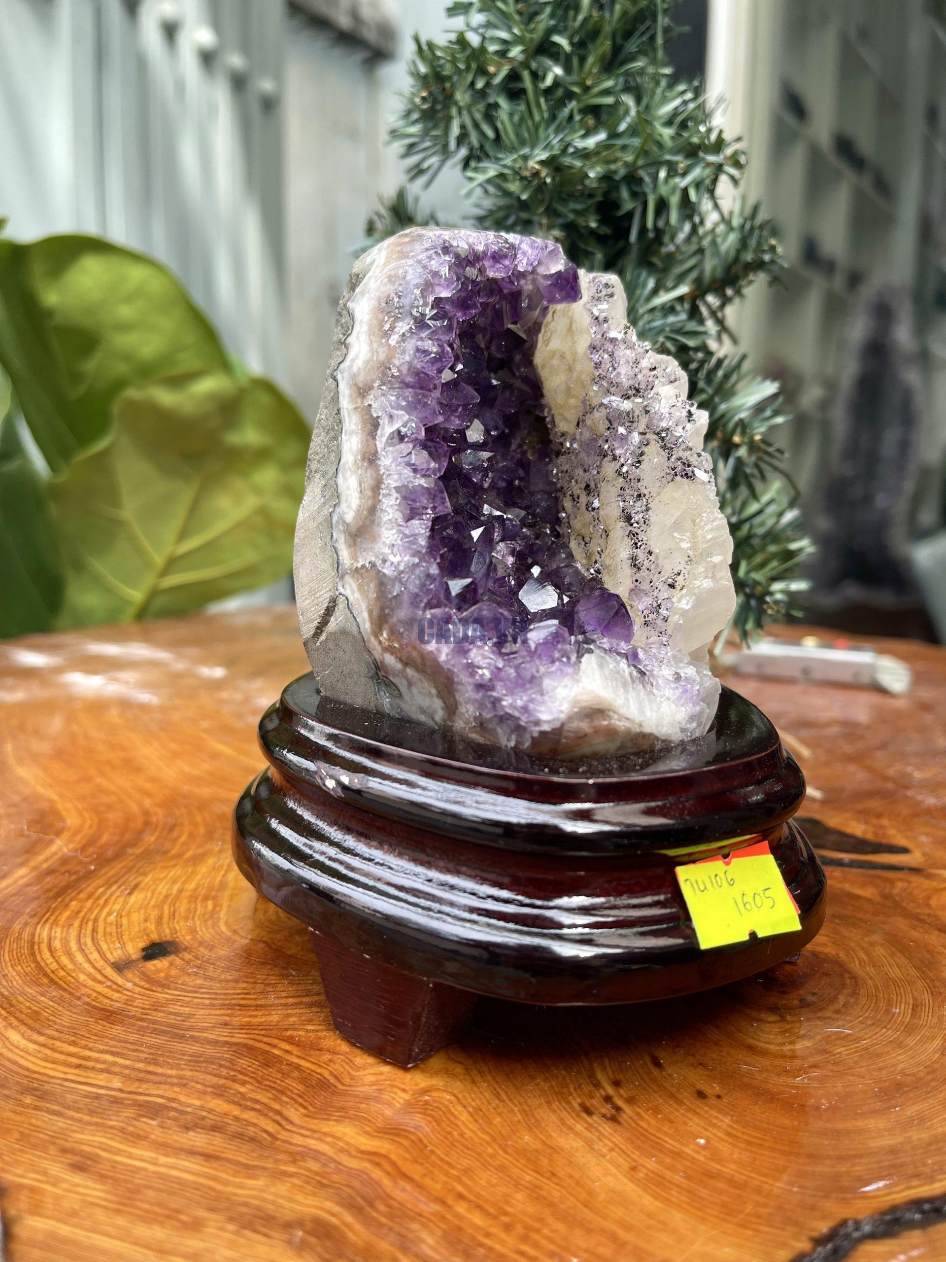 HỐC THẠCH ANH TÍM NHỎ – SMALL AMETHYST GEODE TU106