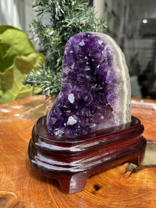 HỐC THẠCH ANH TÍM NHỎ – SMALL AMETHYST GEODE TU109