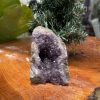 HỐC THẠCH ANH TÍM NHỎ – SMALL AMETHYST GEODE (TV277), KL: 0.382KG, KT: 10×7 CM