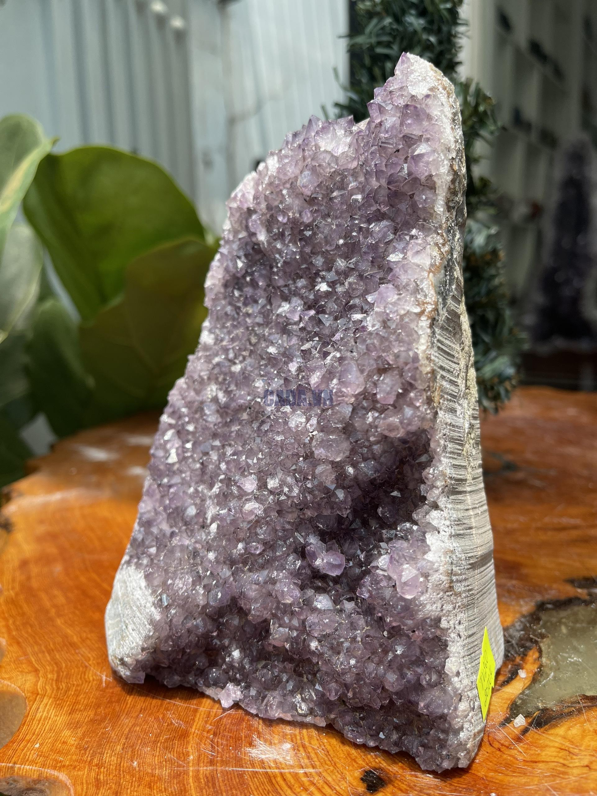 HỐC THẠCH ANH TÍM NHỎ – SMALL AMETHYST GEODE (TV260), KL: 2KG, KT: 17×13 CM