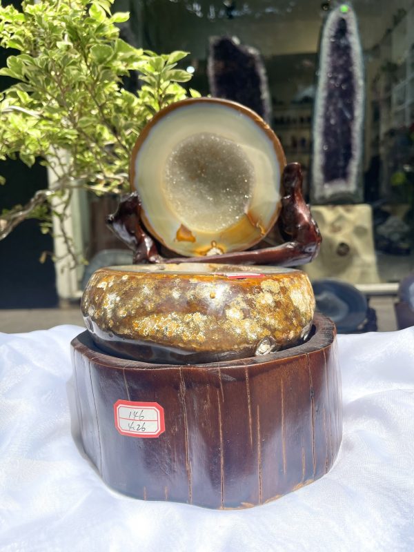 BÁT TỤ BẢO MÃ NÃO – BÁT TỤ LỘC (TB115), KT: 25×15 CM, KL: 4.2 KG Ngang: 15 cm Cao: 25 cm Khối lượng: 4.2