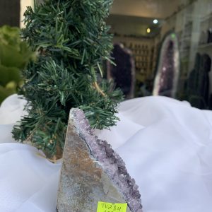 HỐC THẠCH ANH TÍM NHỎ – SMALL AMETHYST GEODE (TV284), KL: 0.404KG, KT: 10x7CM