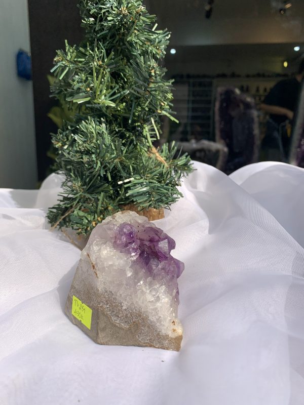 HỐC THẠCH ANH TÍM NHỎ – SMALL AMETHYST GEODE (TV251), KL: 0.428KG, KT: 7x8 CM