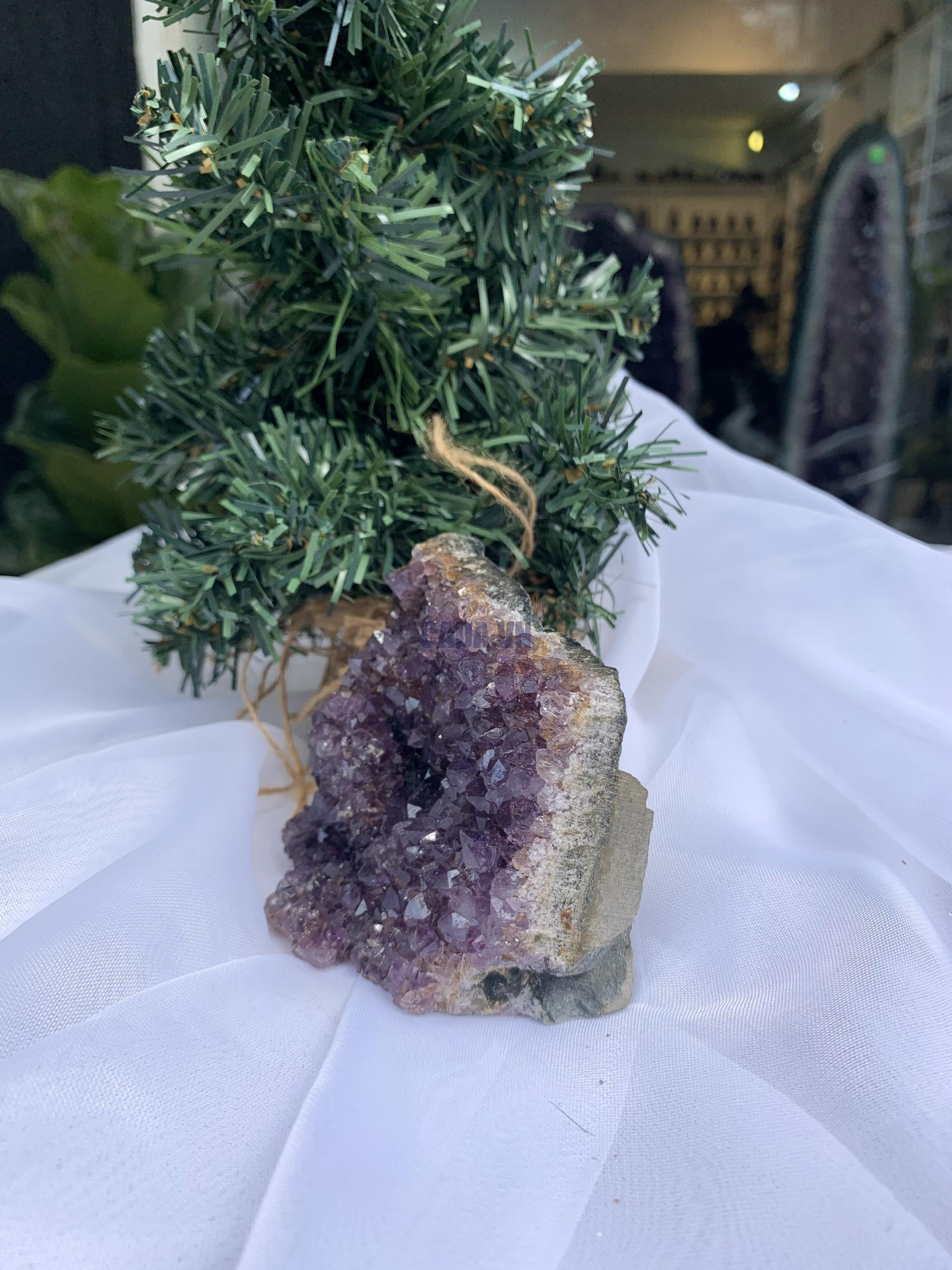 HỐC THẠCH ANH TÍM NHỎ – SMALL AMETHYST (TV347), KL: 0.326 KG, KT: 8 x 8 CM