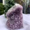 HỐC THẠCH ANH TÍM NHỎ – SMALL AMETHYST GEODE (TV254), KL: 1.444KG, KT: 6x11 CM