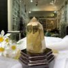 TRỤ THẠCH ANH VÀNG ÁM KHÓI -CITRINE SMOKY QUARTZ POINT- KT: 16x7 CM KL: 0.732KG (TK05)