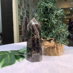 Trụ Thạch Anh Đen – Black Quart Point (Morion), KT: 4.3x5.7CM, KL: 0.536KG (TAĐ41)
