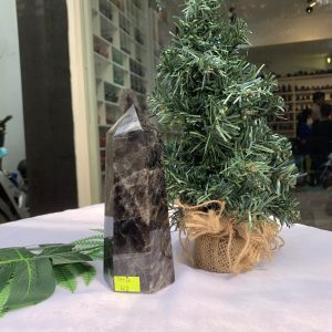 Trụ Thạch Anh Đen – Black Quart Point (Morion), KT: 5.5x6.5CM, KL: 0.704KG (TAĐ40)