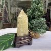 TRỤ THẠCH ANH VÀNG ÁM KHÓI -CITRINE SMOKY QUARTZ POINT- KT: 18X8,8 CM KL: 0,836KG (TK10)