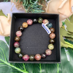 VÒNG TAY PHONG THỦY ĐÁ TOURMALINE – vòng đơn size 8-10mm