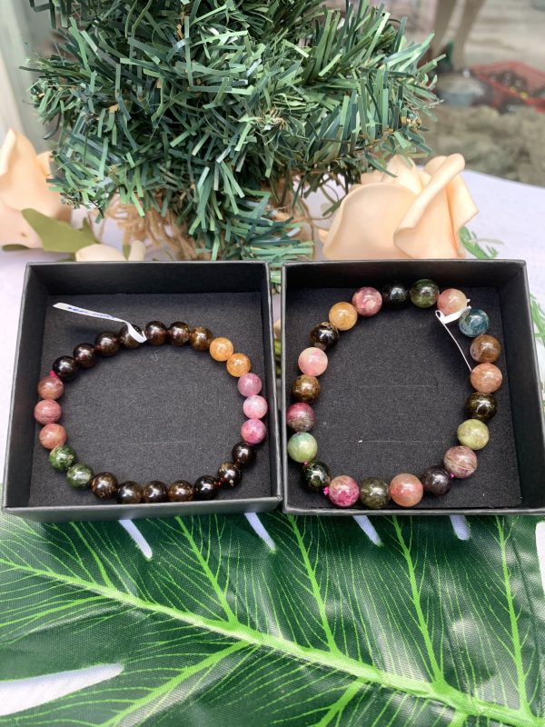 VÒNG TAY PHONG THỦY ĐÁ TOURMALINE – vòng đơn size 8-10mm