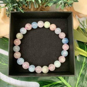 VÒNG TAY PHONG THỦY ĐÁ BERYL - vòng đơn size 8-10mm