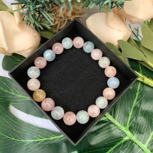 VÒNG TAY PHONG THỦY ĐÁ BERYL - vòng đơn size 8-10mm