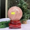Bi cầu Thạch Anh Hồng – Rose Quartz Sphere (BH91), ĐK: 10,7CM, KL: 1,708KG