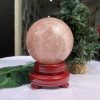 Bi cầu Thạch Anh Hồng – Rose Quartz Sphere (BH91), ĐK: 10,7CM, KL: 1,708KG