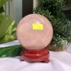 Bi cầu Thạch Anh Hồng – Rose Quartz Sphere (BH92), ĐK: 9,3CM, KL: 1,152KG