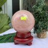 Bi cầu Thạch Anh Hồng – Rose Quartz Sphere (BH88), ĐK: 10,9CM, KL: 1,894KG