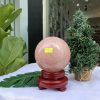 Bi cầu Thạch Anh Hồng – Rose Quartz Sphere (BH88), ĐK: 10,9CM, KL: 1,894KG