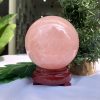 Bi cầu Thạch Anh Hồng – Rose Quartz Sphere (BH83), ĐK: 10,3CM, KL: 1,516KG