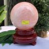 Bi cầu Thạch Anh Hồng – Rose Quartz Sphere (BH84), ĐK: 10,2CM, KL: 1,508KG