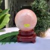Bi cầu Thạch Anh Hồng – Rose Quartz Sphere (BH84), ĐK: 10,2CM, KL: 1,508KG