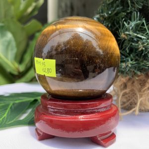 QUẢ CẦU PHONG THỦY MẮT HỔ KL : 0,58KG, ĐK : 7,4CM, MS : BM15